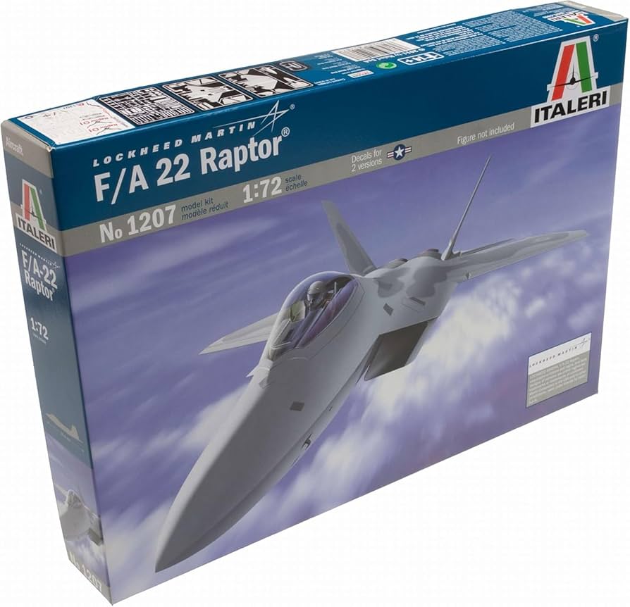 Amazon | タミヤ イタレリ 1207 1/72 F-22ラプター プラモデル