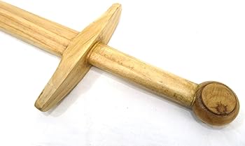 Amazon | 中世 木製 プリアメントロングソード 木剣 片手剣 練習用