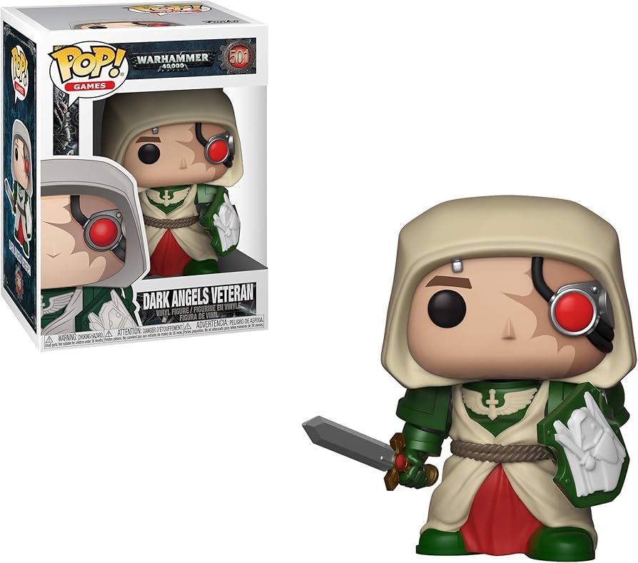 Funko Pop! Games: Warhammer 40, 000 - Dark Angel Veteran, Hobbies