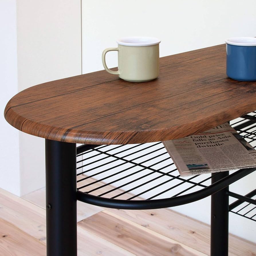 Amazon｜弘益(Koeki) ハイテーブルセットCT-1200(BK)｜座卓・ちゃぶ台