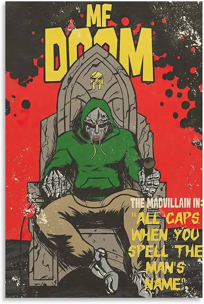 Amazon.com: MF Doom Retro Poster HD Print Posters & Prints on