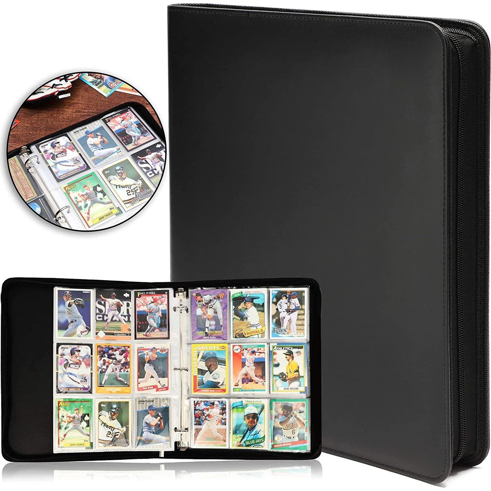 Amazon.co.jp: PUレザー トレーディングカードバインダー メタル