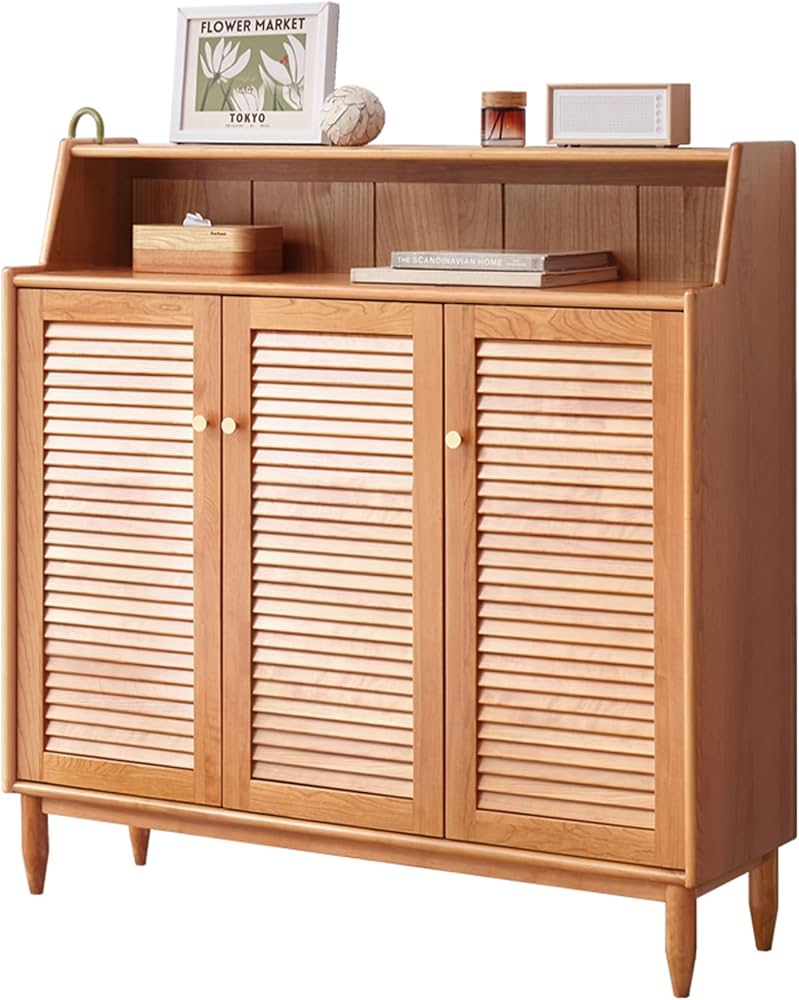 Amazon｜YESWOOD 下駄箱 幅82cm 幅121cm シューズボックス シューズ