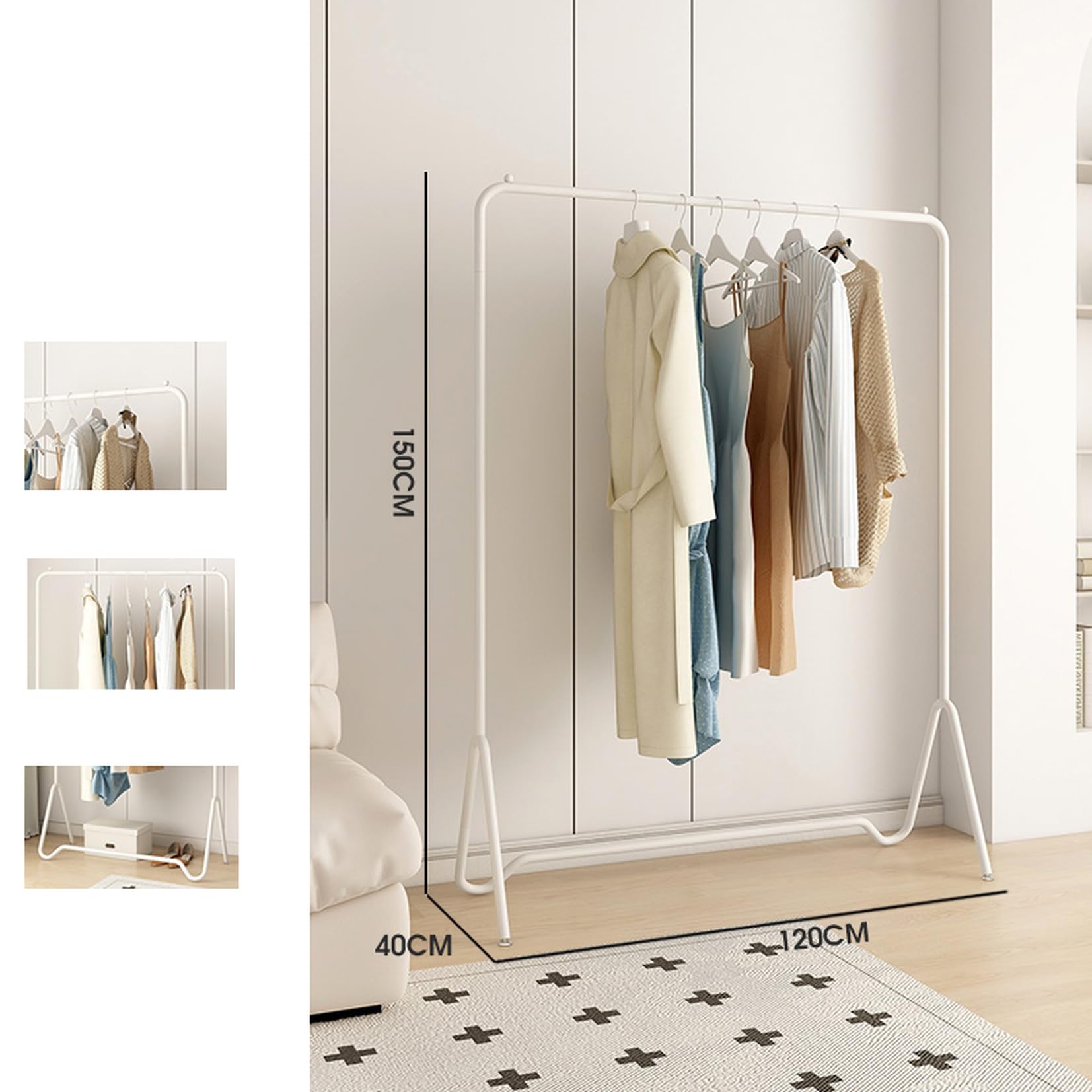 Amazon｜[XYJP] 幅120cm ハンガーラック シンプル おしゃれ 頑丈