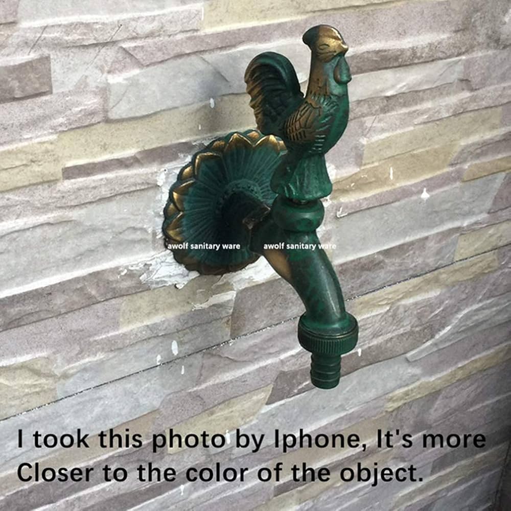 Amazon | ガーデン蛇口アート動物の形アンティーク田舎屋外壁掛け蛇口