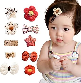Amazon.co.jp: 10個セット ベビー ヘアクリップ 赤ちゃん 子供用