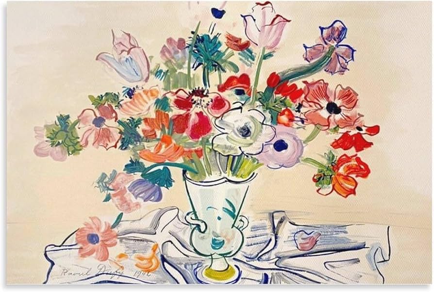 Amazon.co.jp: Raoul Dufy ラウル デュフィ ポスター アネモネ1942