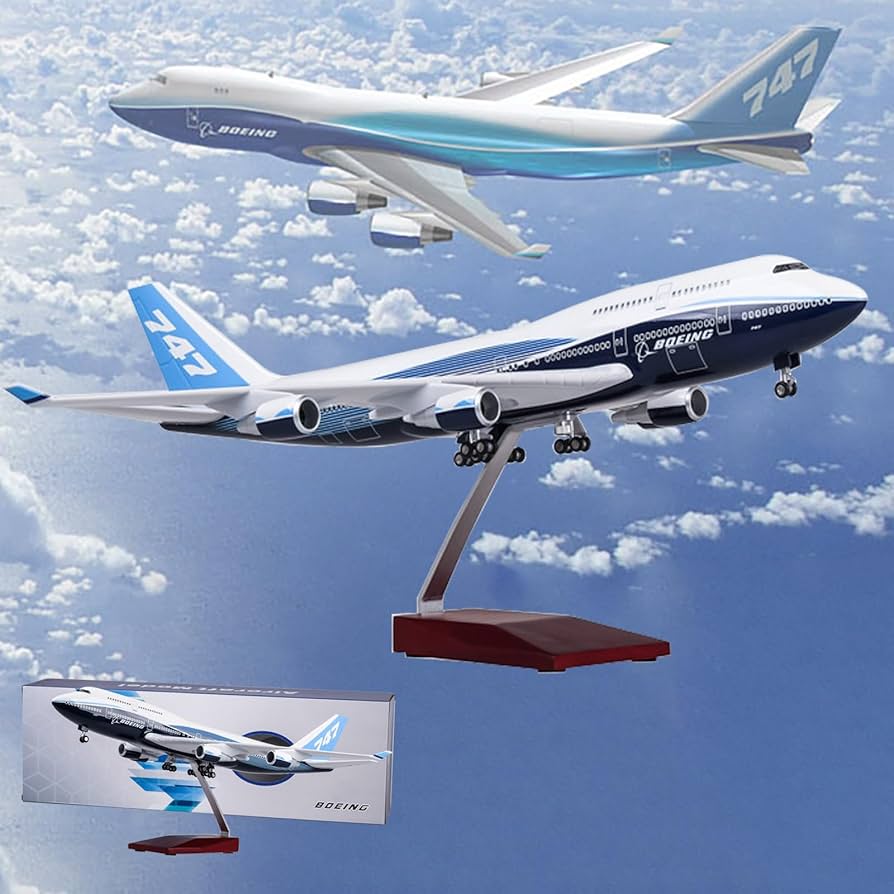 Amazon.co.jp: AZIZAT 18.5”1：150スケール模型飛行機原型ボーイング