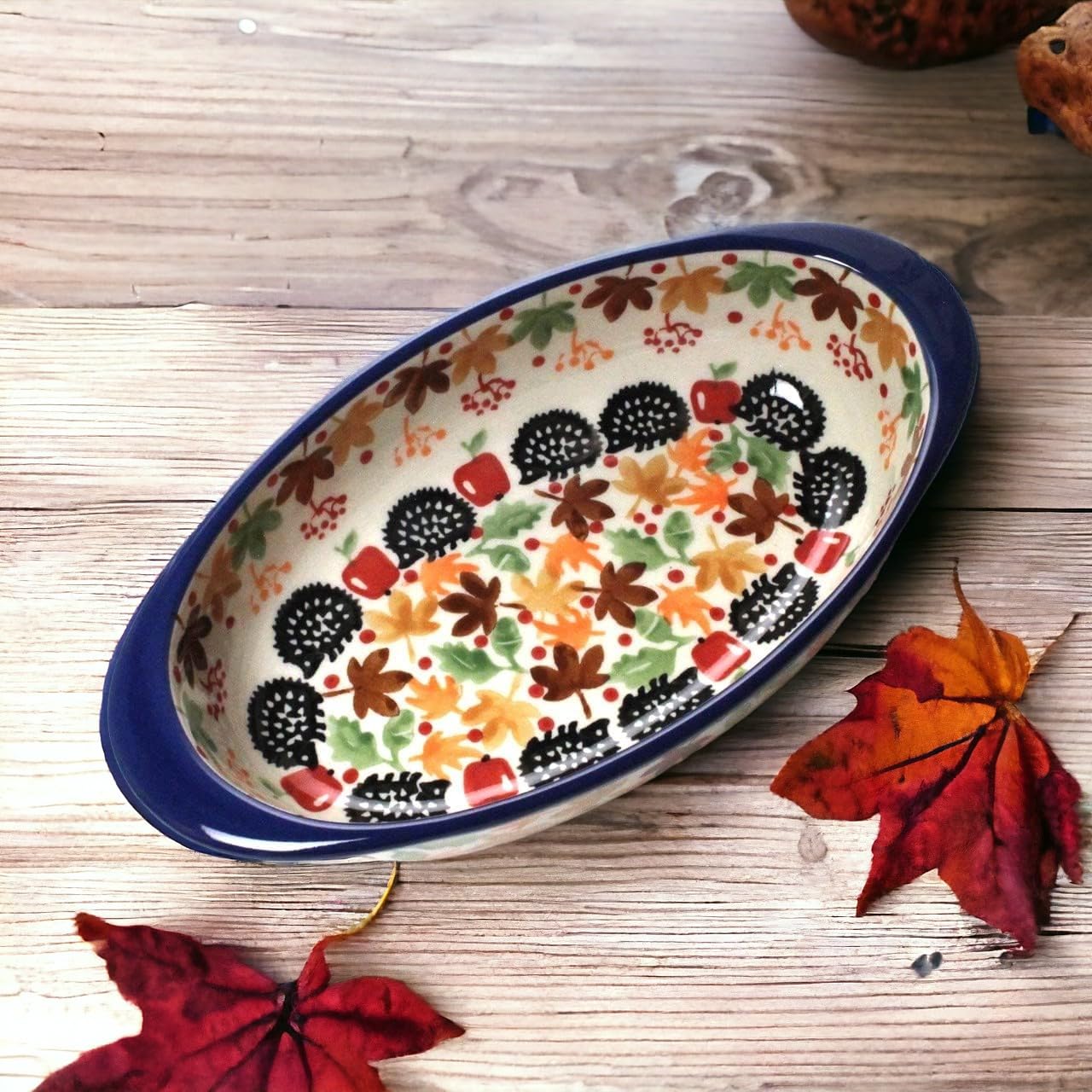 Amazon | ポーランド食器 ポーリッシュポタリー グラタン皿 P149-AS71