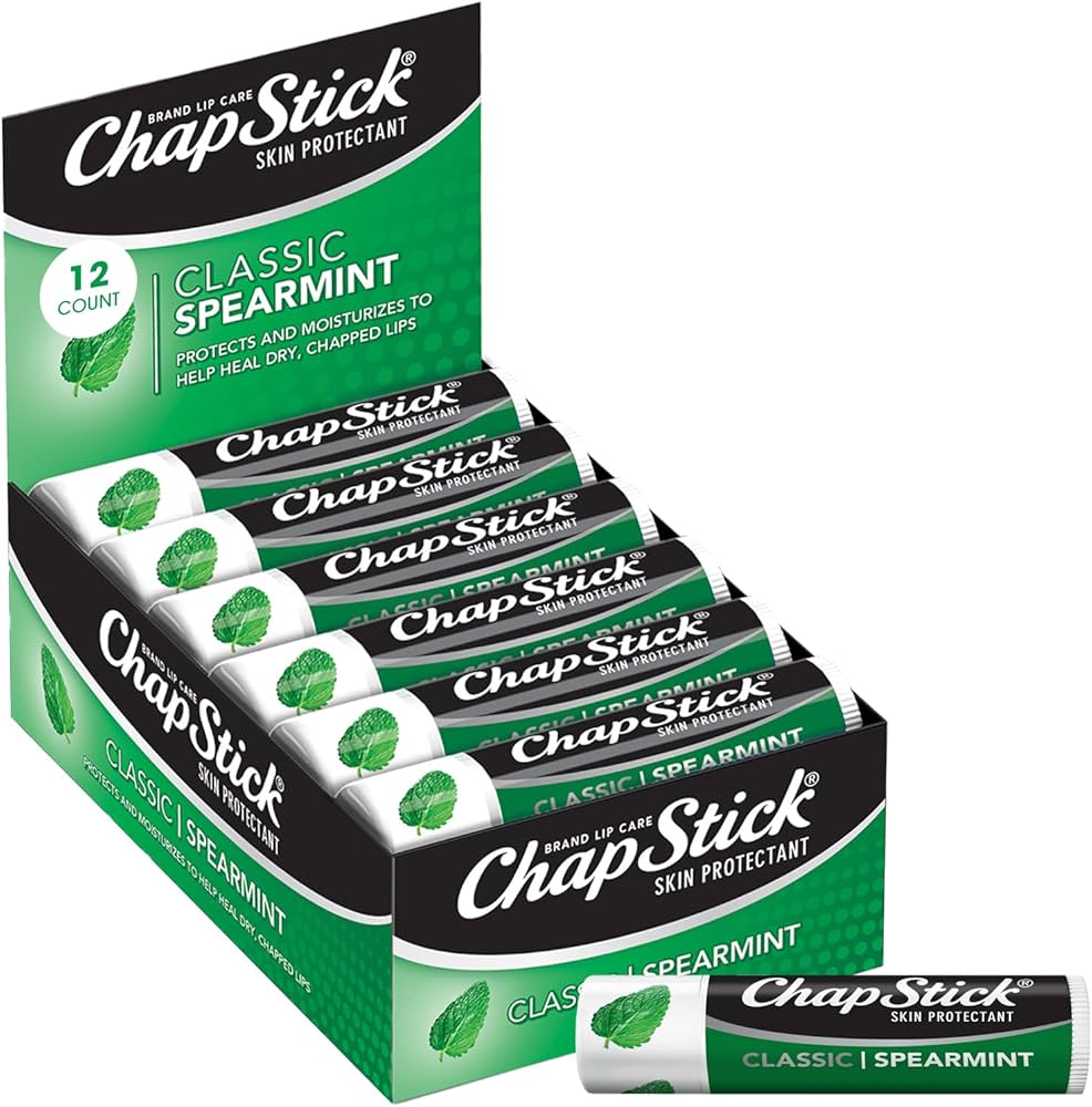 Amazon.com: ChapStick Bulk Lip Balm, Classic Spearmint 12-Pack