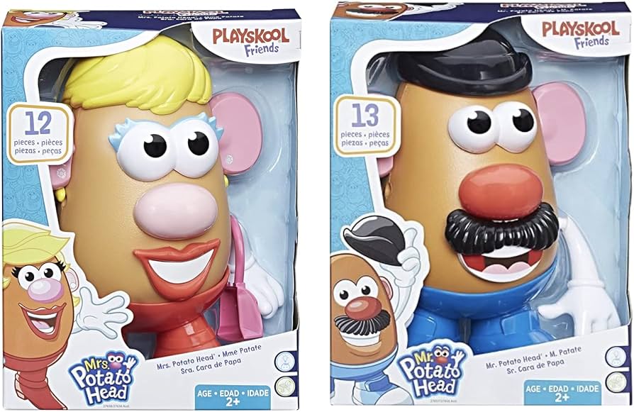 Amazon.com: Mr Potato Head Mr & Mrs Potato Head-Set of 2 : Toys