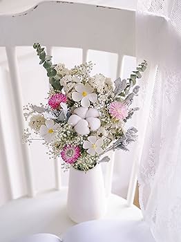 Amazon.co.jp: ドライフラワー 花束 ユーカリのバラの花の花束insの家