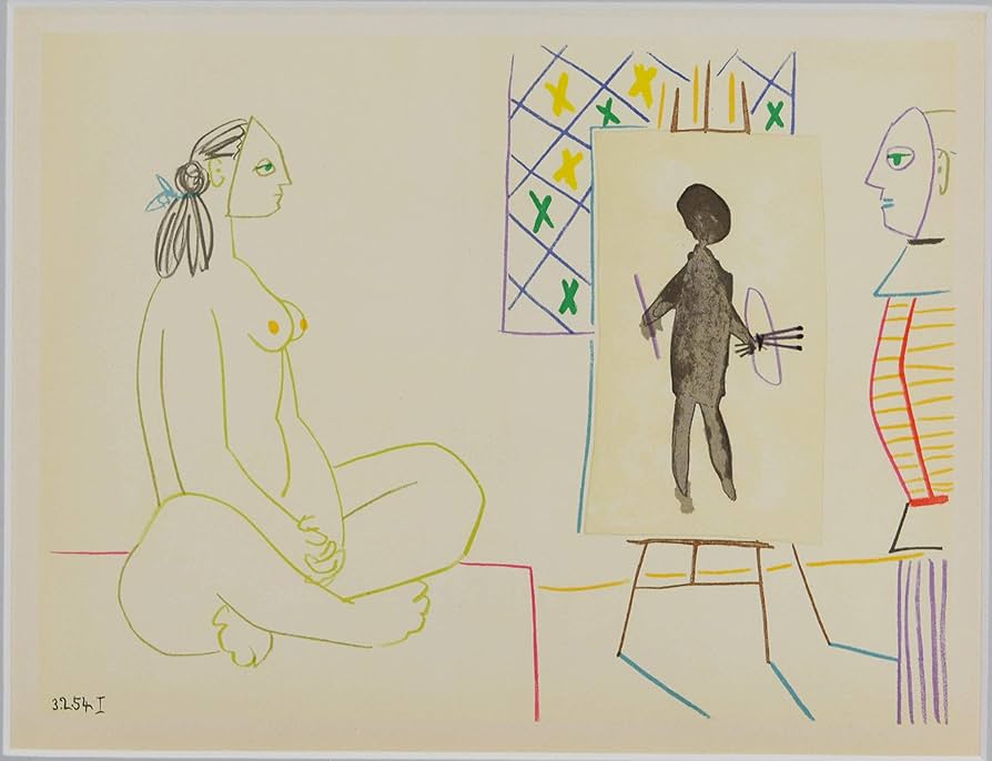 Amazon.co.jp: パブロ ピカソ 『 人間喜劇 より Ⅷ 』 絵画 本 版画