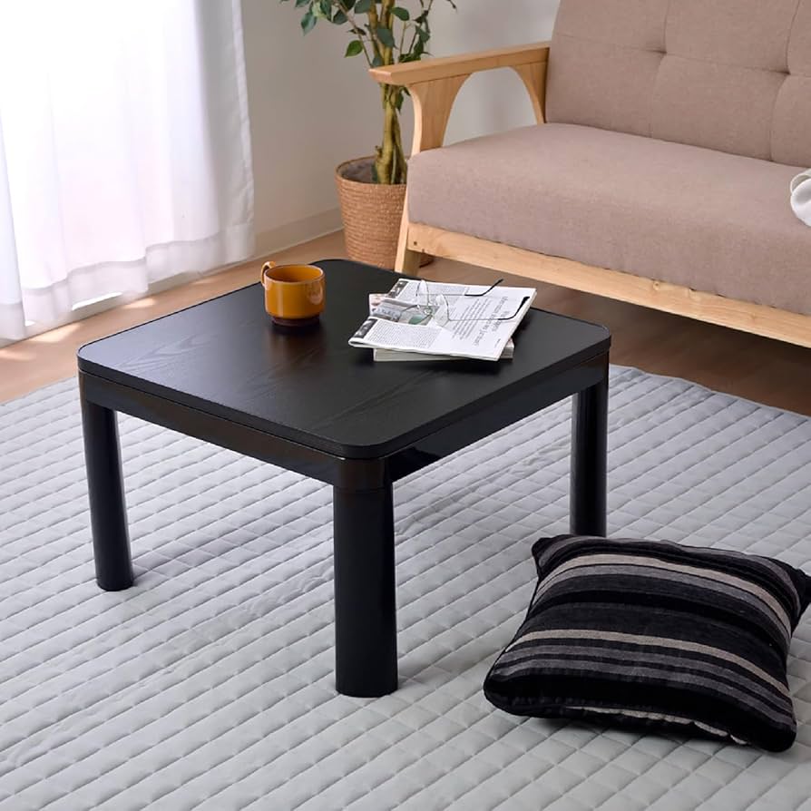 Amazon.co.jp : こたつ テーブル こたつ台 正方形 カジュアル ブラック