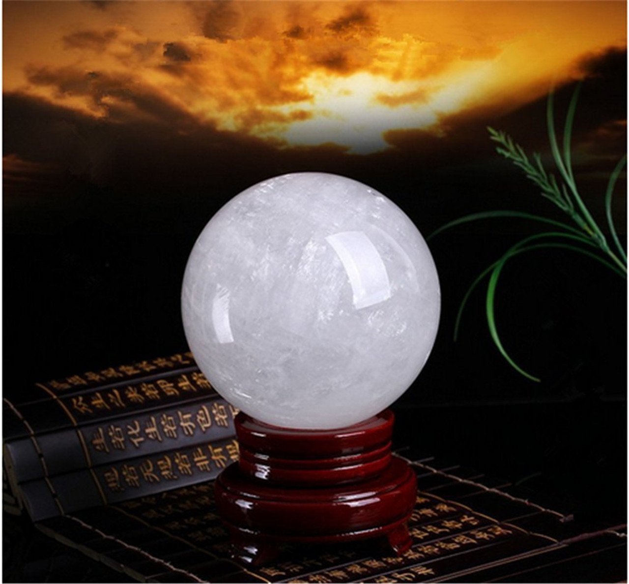 Amazon.co.jp: 白水晶 ボール パワーストーン 丸玉 スフィア 置物