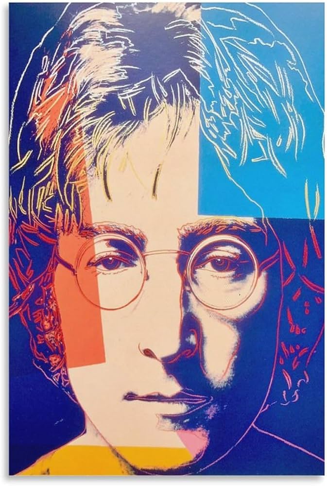 Amazon.co.jp: 画家アンディ・ウォーホル 肖像画ジョン・レノン