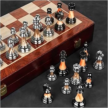 Amazon.co.jp: チェス盤 チェスセット 17.7インチ チェスセット 亜鉛
