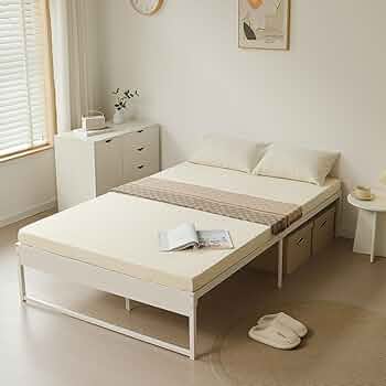 Amazon｜ベッドフレーム ダブル パイプベッド すのこ 木製調 ヘッド