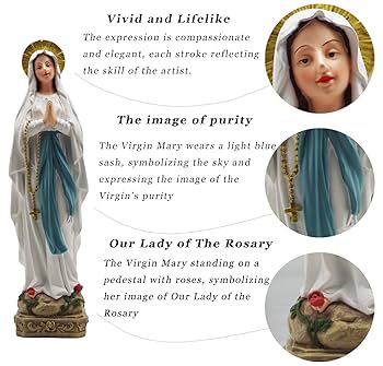 Amazon.co.jp: 11インチ 聖母マリア ルルドの聖母像 カトリックの聖母