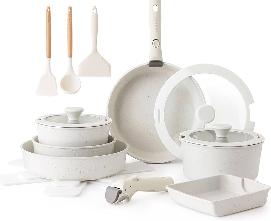 Amazon.co.jp: SENSARTE フライパン セット IH対応 ガス火対応 鍋