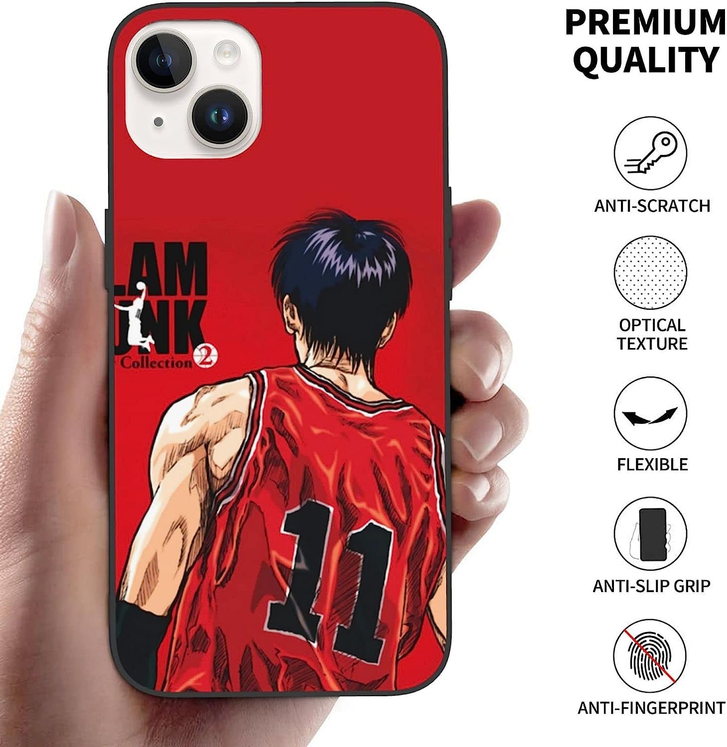 Amazon.co.jp: スラムダンク 流川楓 iPhone 14 Pro ケース最新しい軽量