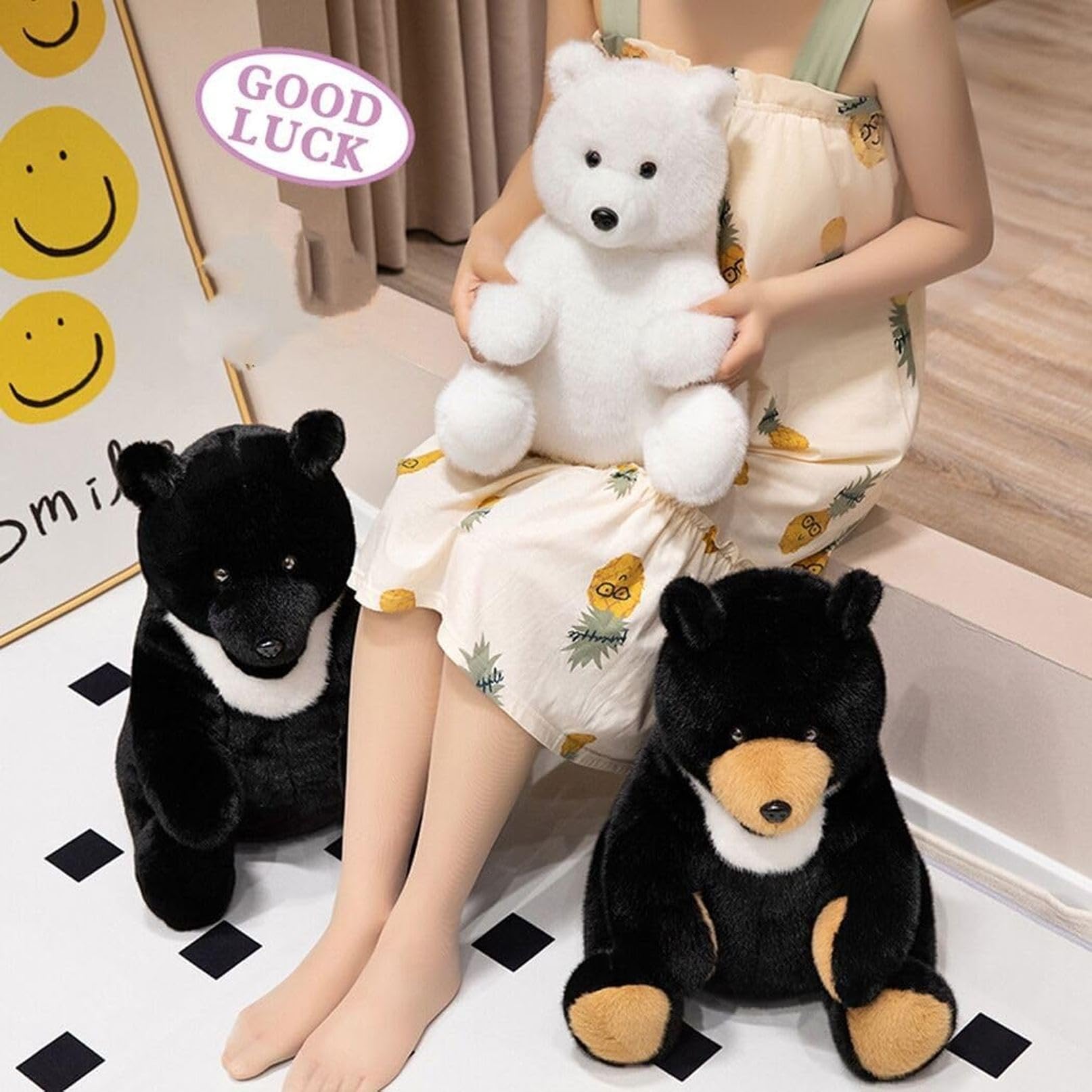 Amazon.co.jp: 大きいぬいぐるみツキノワグマ リアル熊ヒグマ