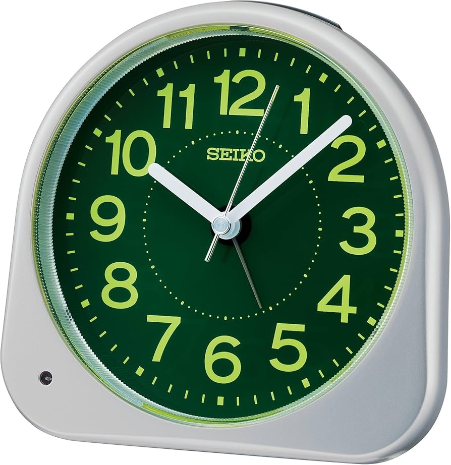Amazon.co.jp: セイコークロック 目覚まし時計 置き時計 アナログ 夜