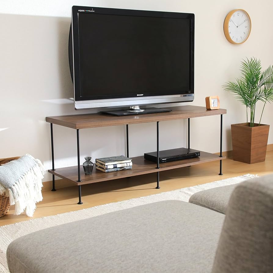 Amazon｜不二貿易 テレビ台 オープンラック 幅120×奥行40×高さ48×cm