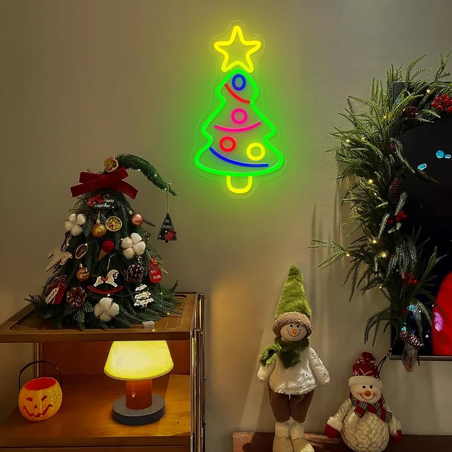 Amazon.co.jp: クリスマスツリー ネオンライト LED クリスマスツリー