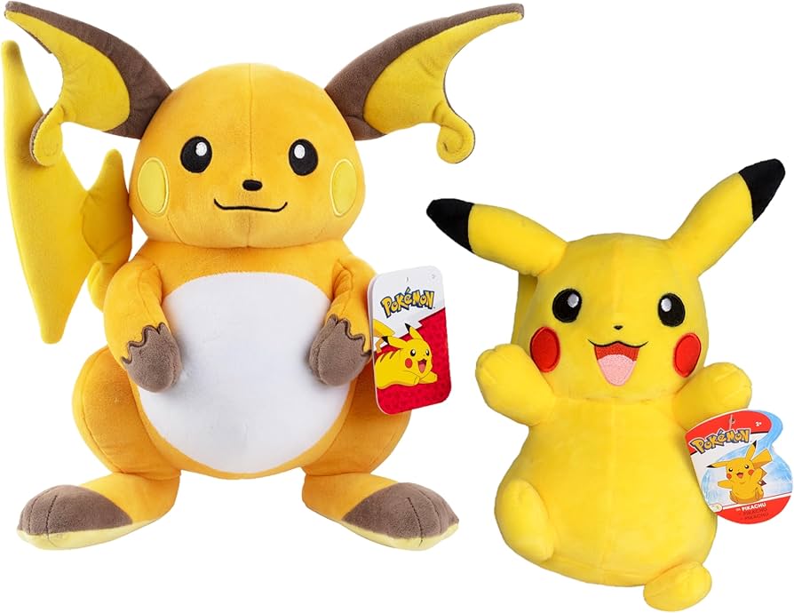 Amazon.co.jp: ポケモン 12インチ ライチュウ & 8インチ ピカチュウ
