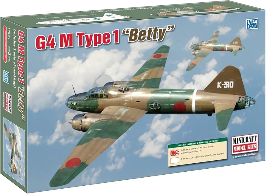 Amazon | ミニクラフト 1/144 日本海軍 一式陸上攻撃機 プラモデル