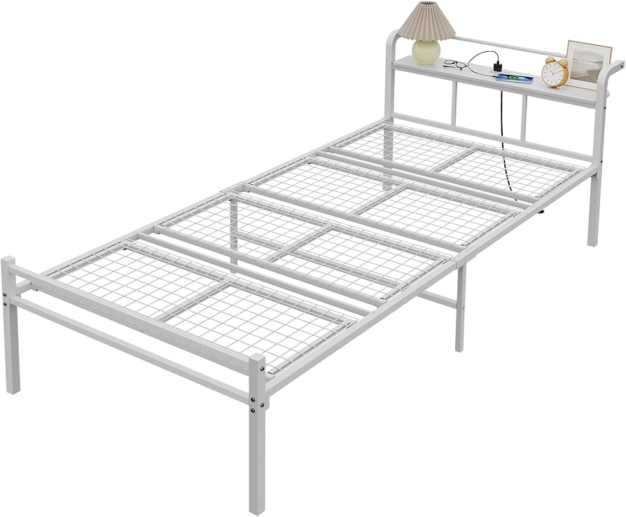 Amazon｜WLIVE ベッドフレーム ベッド シングル パイプベッド