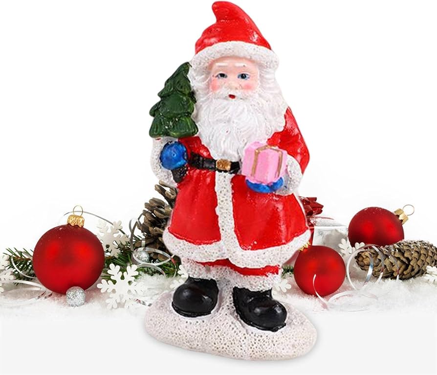 Amazon.co.jp: サンタの置物,樹脂立ちサンタ置物 | ミニスタンディング