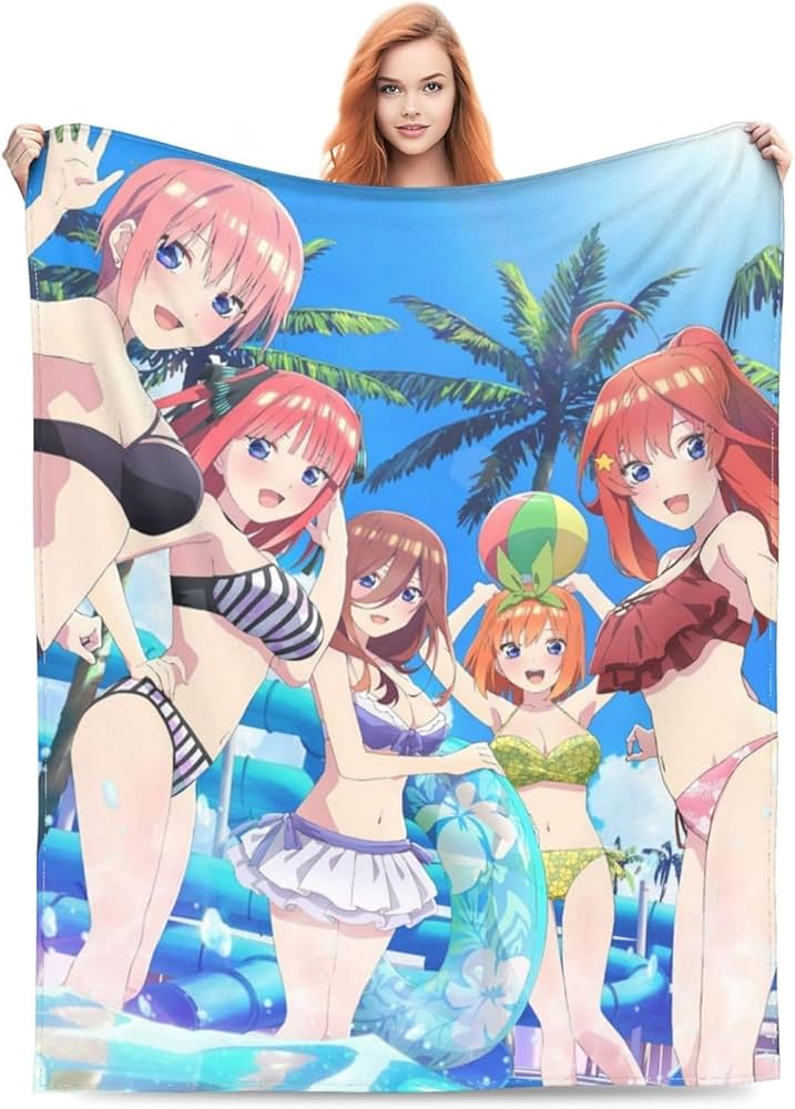 Amazon｜毛布 五等分の花嫁 アニメ ブランケット ひざ掛け フランネル