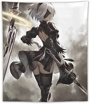 Amazon.co.jp: タペストリー NieRAutomata ニーアオートマタ ヨルハ二