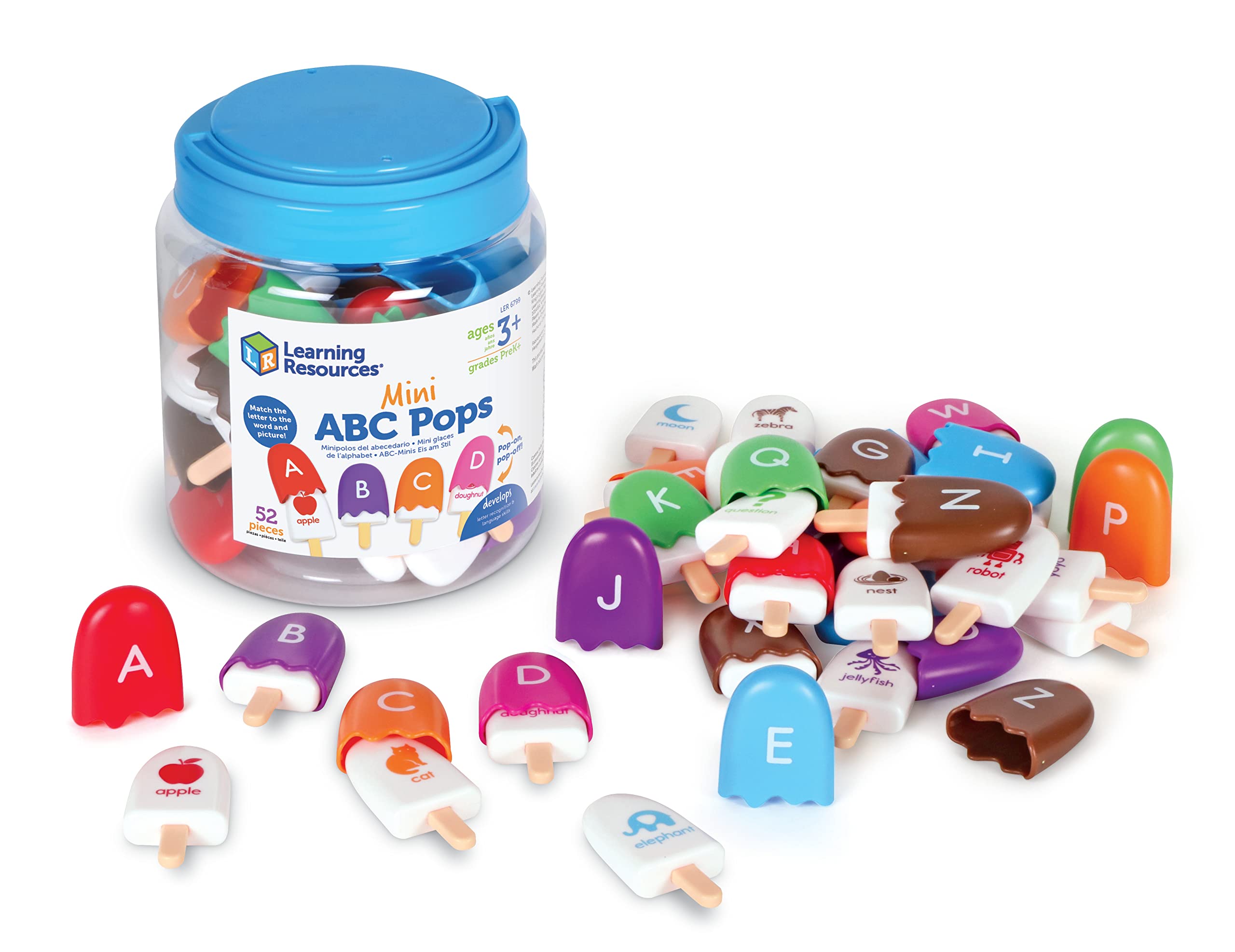 Amazon.com: Learning Resources Mini ABC Pops – Alphabet Toys, ABC