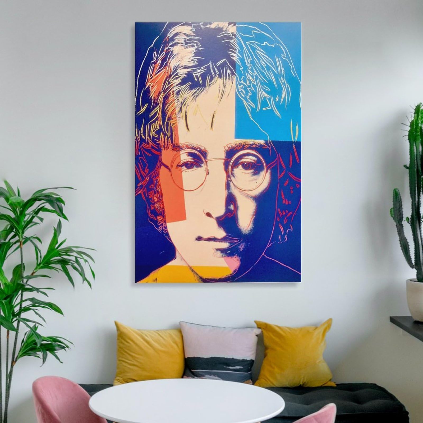 Amazon.co.jp: 画家アンディ・ウォーホル 肖像画ジョン・レノン