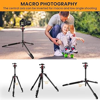 Amazon.com : MACTREM Camera Tripod, 67 inch/172cm Aluminum Travel
