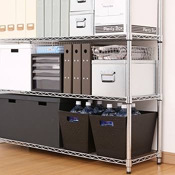 Amazon｜ドウシシャ 棚 ルミナス互換 メタル ルミナスラック 幅120 5段