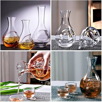 Amazon | Kichvoe 冷 日本酒 グラス デカンタ、 グラス ワイン