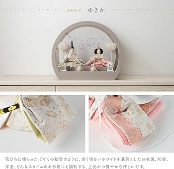 Amazon | ぷりふあ ふるうる 雛人形 親王 はなのうた 丸型ケース飾りL