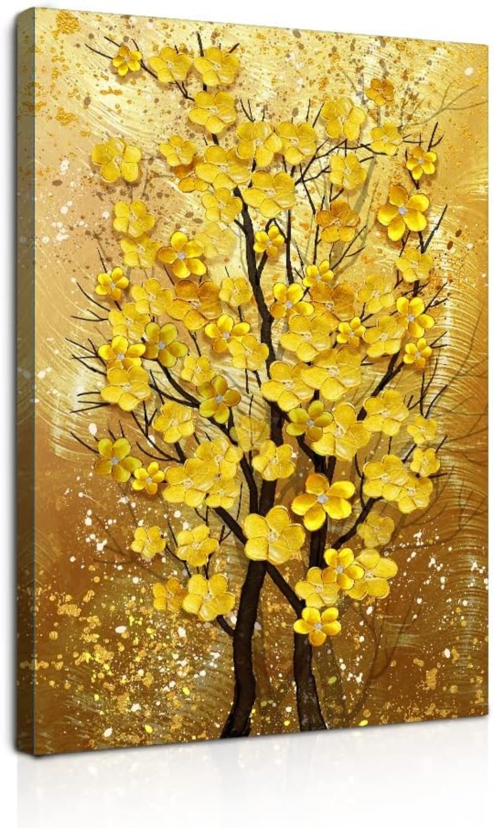 P. Preux 冬の風景 油彩画 金色フレーム付き P. Preux 冬の風景 油彩画