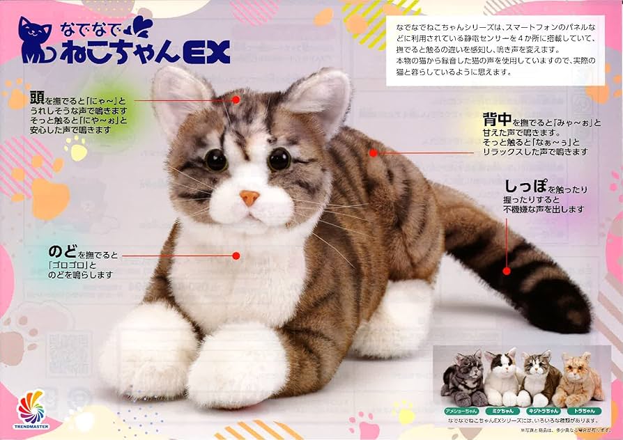 Amazon.co.jp: トレンドマスター なでなでねこちゃんEX キジトラ