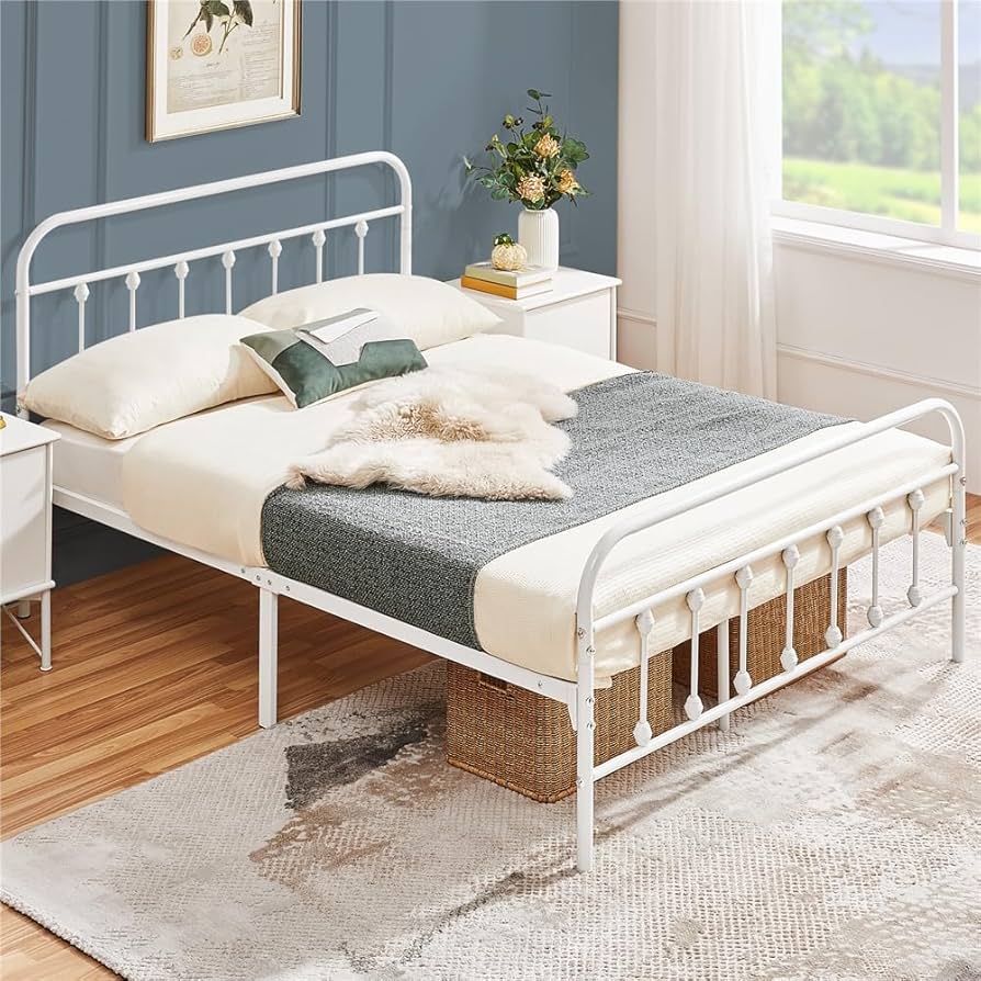 Amazon｜Yaheetech ベッドフレーム ダブルベッド メタル double bed 耐