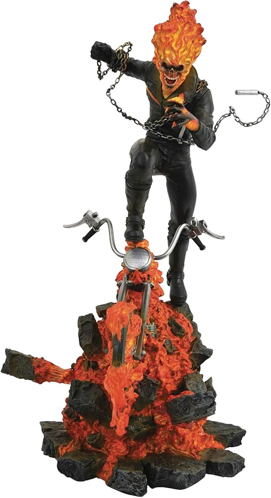 Amazon.co.jp: Marvel Milestones Ghost Rider Comic Statue : おもちゃ