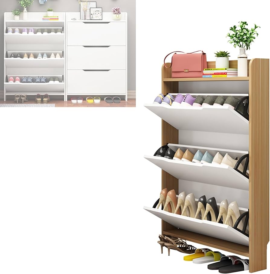 Amazon｜下駄箱 靴箱 スリム 玄関 シューズボックス 下駄箱 収納 下駄