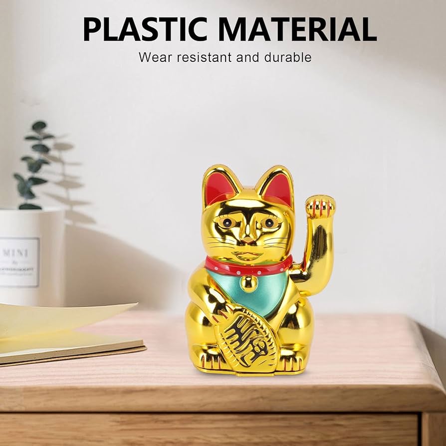 Amazon.com: Lucky Fortune Cat, Japanese Waving Arm Feng Shui