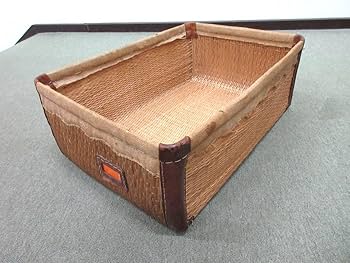 Amazon.co.jp: 昭和レトロ行李こおり柳行李アンティーク古民具収納衣装