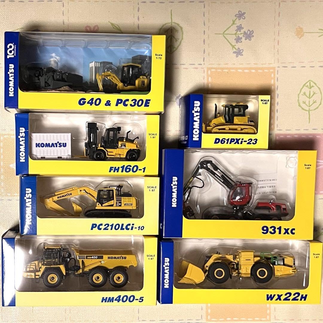 Amazon.co.jp: コマツ株主優待ミニカー7台セット U : おもちゃ