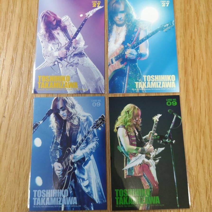 Amazon.co.jp: THE ALFEE 高見沢俊彦 トレーディングカード 4枚 セット